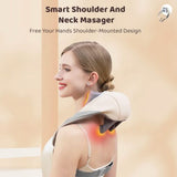 13809 Neck & Shoulder Massagers with Heat, Electric Rechargeable (1 Pc)