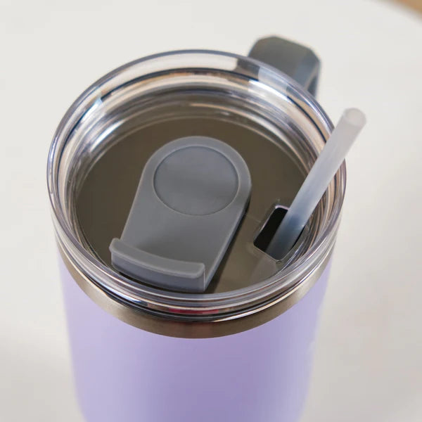 3064 Sipper Bottle With Handle Straws Insulated Leakproof Lilac 1200ml Multicolour 1 Pcs