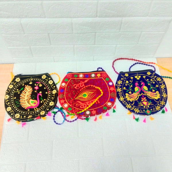Di0034 Multi Dori Design Traditional Handcrafted Purse