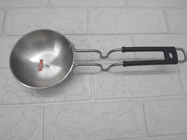 AM3562 Triply SS TADKA PAN No.02 with Handle Pack Of 1 Pcs