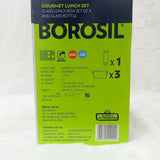 AM6174 Borosil Gourmet Square Glass Lunch Box Set