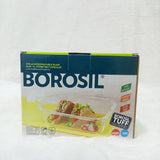 AM6199 Borosil Klip N Store Rectangular Glass Container - 370 ml with Air Tight Lid