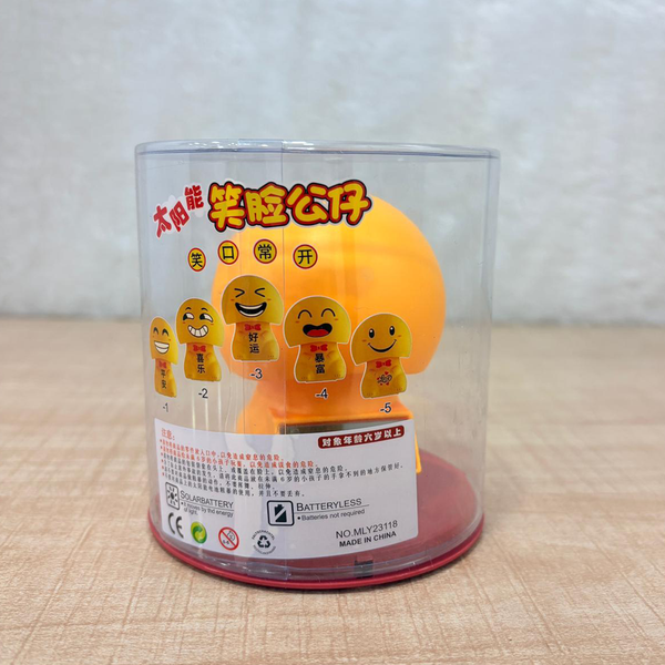 TM0093 Mix Character Solar Powered Moving Head Showpiece for Car Dashboard - Pack of 1