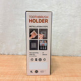 AM6481 3 Glass Toothbrush Holder with Dual Cups and Organizer