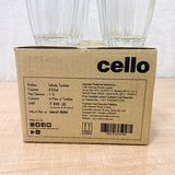 AM6609 Cello Infinity Juice Tumbler Glass Set - 230ml (Set of 6)