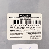 AM6750 Kolorr Essentials Modular Rectangular Storage Container - 5 Ltr