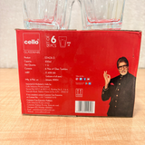 AM6546 Cello STACK-O Glass Tumbler Set - 300ml (Set of 6)