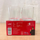 AM6538 Cello Anelia Glass Tumbler Set - 230ml (Set of 6)