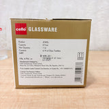 AM6605 Cello Jewel K-Series Glass Tumbler Set, 275ml (Pack of 6)