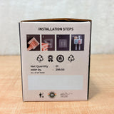 AM6480 2 Glass Toothbrush Holder with Dual Cups and Organizer