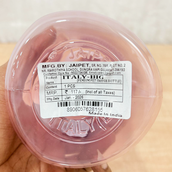 TM0181 JAIPET Italy-Big Premium PET Fridge Bottle (Pink) - 1 PCS