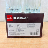 AM6577 Cello Estonia Glass Tumblers, P-Series - 250ml (Set of 6)