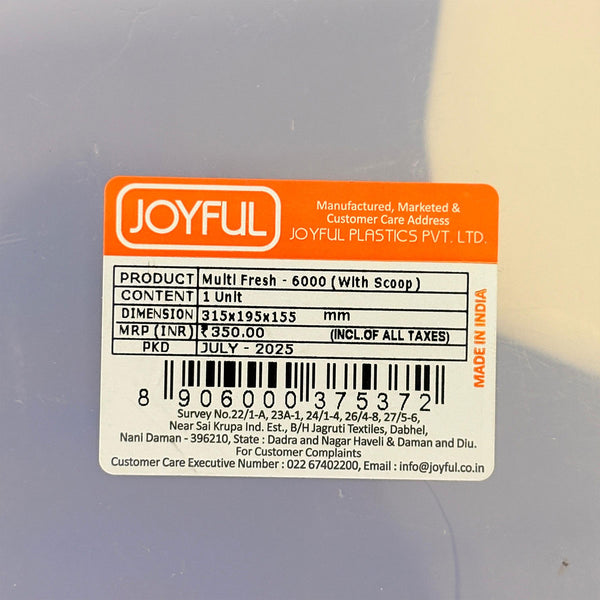 AM6528 Joyful Multi-Fresh 6000 Modular Airtight Storage Container with Scoop (6L)