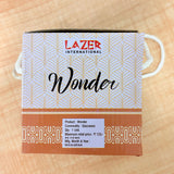 TM0076 Wonder Lime Green Feather Design Decorative Jar with Gold Lid - 1pc