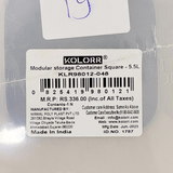 AM6747 KOLORR Essentials Modular Square Storage Container - 5.5 Ltr