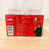 AM6602 Cello Liberty Glass Tumbler Set, 200ml (Set of 6)