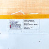 TM0078 2-Piece Glass Tea & Sugar Canister Set – Powder Blue & Gold