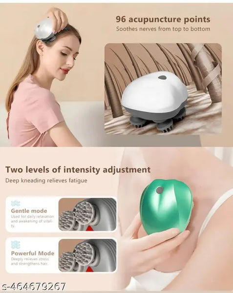 13556 Smart Electric Portable Head Massager for Hair Growth Deep Clean and Stress Relax