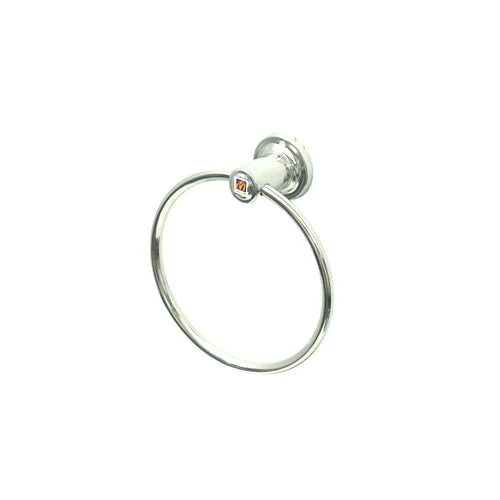 3907 Silver Towel Round Ring Holder