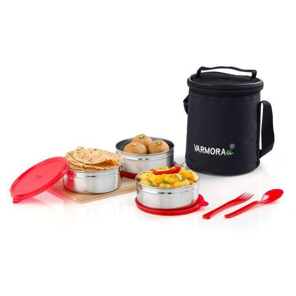 AM2226 Trio Steel Lunch Assorted Trio Steel Lunch Box 3 Pieces