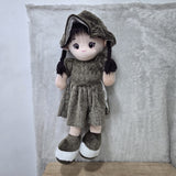 AM6978 Plush Girl Doll with Hat and Dress