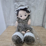 AM6978 Plush Girl Doll with Hat and Dress