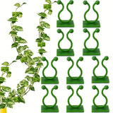 AM6863 30 Pcs-Adhesive Plant Climbing Fixing Clips - Green Vine Wall Holders