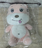 AM6971 Pink Tiger Plush Toy with Bunny Ears