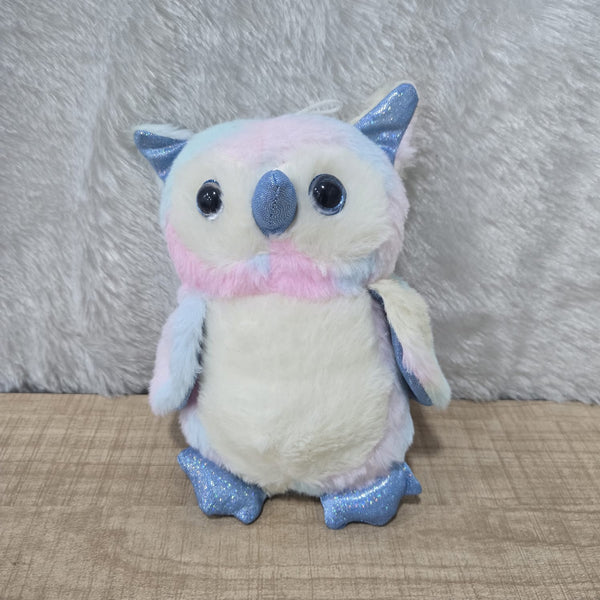 AM6976 Pastel Glitter Owl Plush Toy