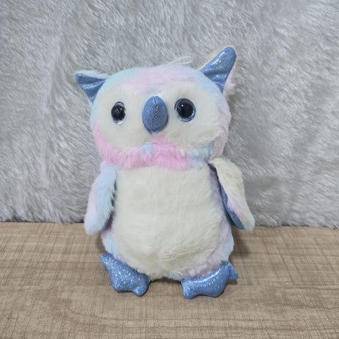 AM6976 Pastel Glitter Owl Plush Toy