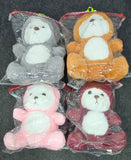 AM6957 Soft & Huggable Cute Hooded Teddy Bear Stuffed Toy