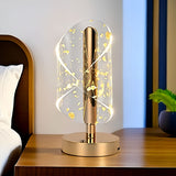 TM0025 Golden Finish 3D Illusion CREATICE LED Table Lamp with Acrylic Shade