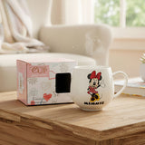 TM0026 Disney Minnie Mouse Ceramic Coffee Mug - Good Time Ceramic Cup with Gift Box
