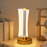 TM0025 Golden Finish 3D Illusion CREATICE LED Table Lamp with Acrylic Shade