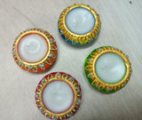 AM0209 Handmade Decorative Diyas For Diwali With wex (4 Pcs)