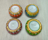 AM0209 Handmade Decorative Diyas For Diwali With wex (4 Pcs)