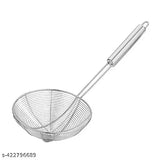 AM3256 16CM Heavy Duty Stainless Steel Strainer Deep Fry Jhara for Frying 1 Piece