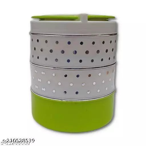 3534 Stainless Steel Insulated Tiffin 3 Carrier AmdDeodap