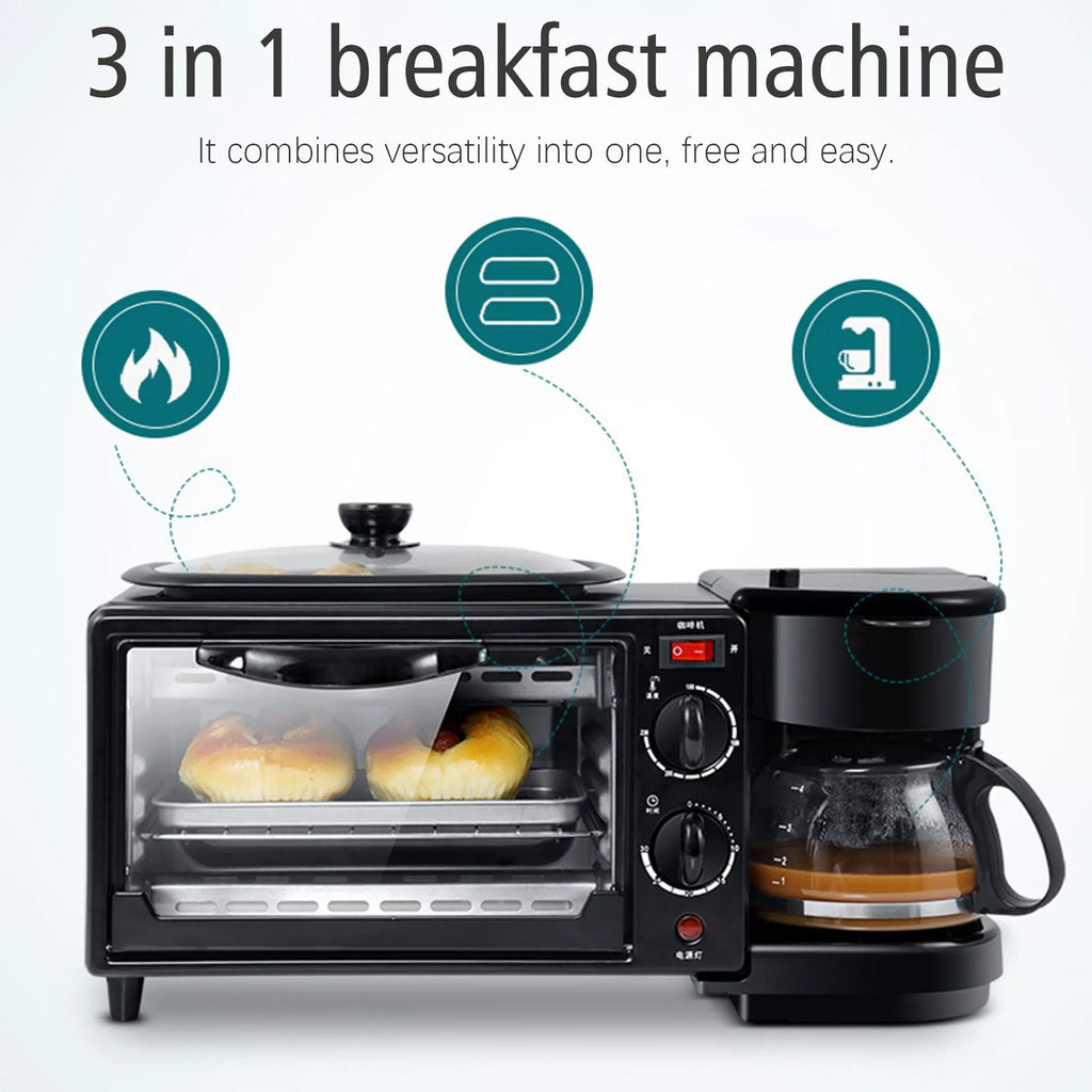 Breakfast Sandwich Maker 3 in 1 Breakfast Oven - China Machine with Toast  Oven Pot and 3-in-1 Breakfast Maker price