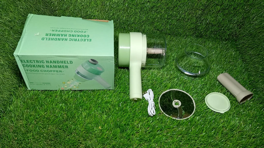 Electric Handheld Hammer Vegetable Cutter Set Food Chopper Multifuncti –  Gill_Dealz