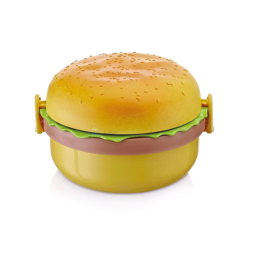 Cute Hamburger Shaped Plastic Lunch Box Portable Food - Temu