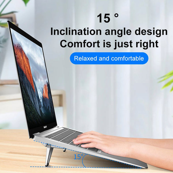 6300 Mini Premium Metal Folding Stand with Every Laptop Keyboard & Tablet