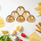 7131 Bowl Set 6pc Crockery Store Glass Bowls Set Serving Dry-Fruits, Sweets, Candy ( 6 pcs ) DeoDap