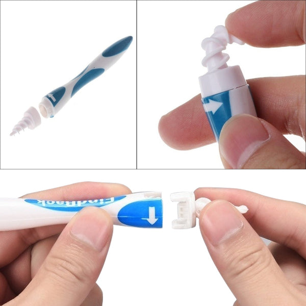 4656 Smart Swab Silicone Easy Earwax Removal with 16 Replacement Disposable Soft Tips/Ear Wax DeoDap