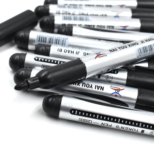 9018 10 Pc Black Marker used in all kinds of school, college and official places for studies and teaching among the students. freeshipping - DeoDap