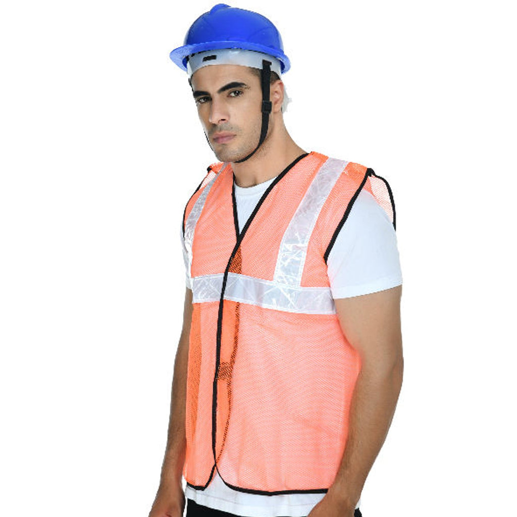 Buy GENERIC High Visibility Protective Vest Gear Safety Jacket Orange 40 cm  Length (Pack of 2) Online in India at Best Prices