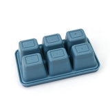 4741 6 Grid Silicone Ice Tray used in all kinds of places like household kitchens for making ice from water and various things and all. - DeoDap