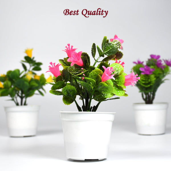 4950 Flower Pot Artificial Decoration Plant | Natural Look & Plastic Material For Home , Hotels , Office & Multiuse Pot DeoDap