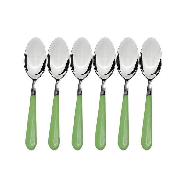 2269 Stainless Steel Spoon with Comfortable Grip Dining Spoon Set of 6 Pcs - DeoDap