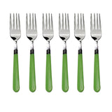 2268 Stainless Steel Forks with Comfortable Grip Dining Fork Set of 6 Pcs DeoDap